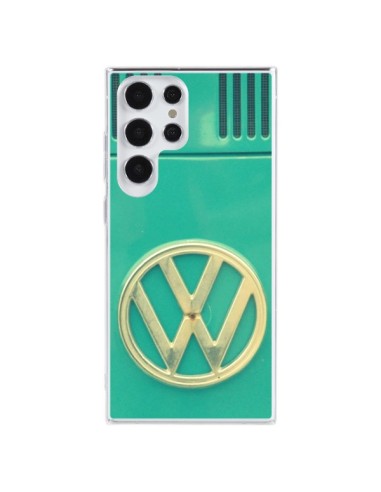 Coque Samsung Galaxy S23 Ultra 5G Groovy Van Hippie VW Bleu - R Delean