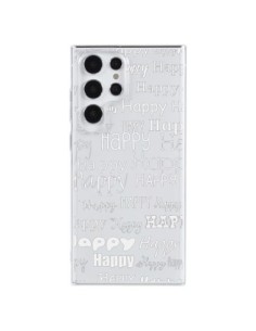 Samsung Galaxy S23 Ultra 5G Case Happy White Clear - R...