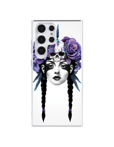 Coque Samsung Galaxy S23 Ultra 5G Fille Fleurs Warrior - Ruben Ireland