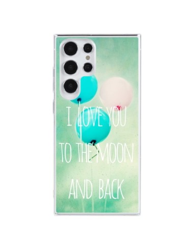 Coque Samsung Galaxy S23 Ultra 5G I love you to the moon and back - Sylvia Cook