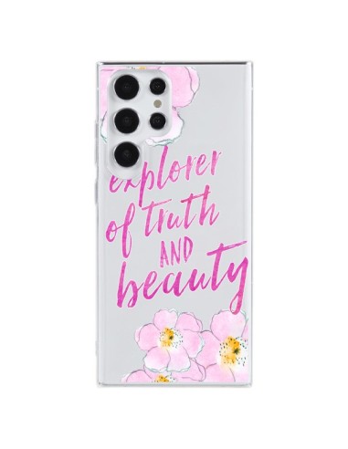 Coque Samsung Galaxy S23 Ultra 5G Explorer of Truth and Beauty Transparente - Sylvia Cook