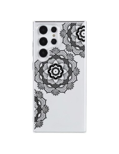 Samsung Galaxy S23 Ultra 5G Case Triple Mandala Black Clear - Sylvia Cook