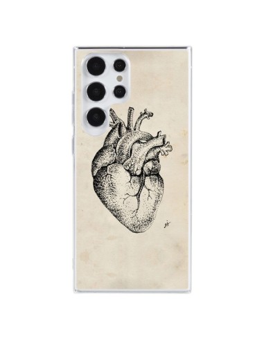 Coque Samsung Galaxy S23 Ultra 5G Coeur Vintage - Tipsy Eyes