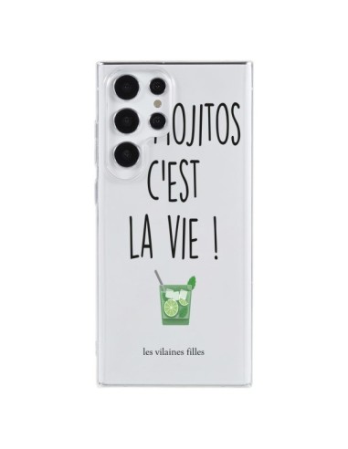 Coque Samsung Galaxy S23 Ultra 5G Les Mojitos, c'est la vie Transparente - Les Vilaines Filles