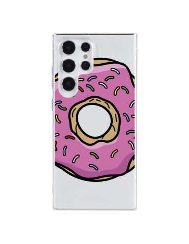 Coque Samsung Galaxy S23 Ultra 5G Donuts Rose Transparente - Yohan B.