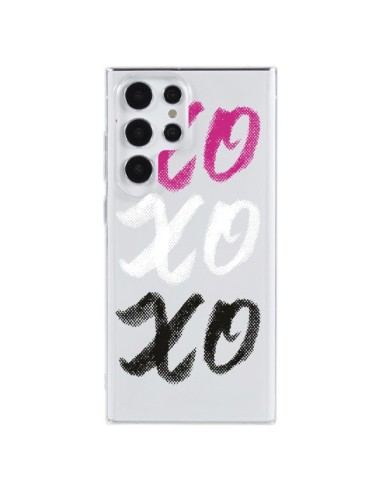 Coque Samsung Galaxy S23 Ultra 5G XoXo Rose Blanc Noir Transparente - Yohan B.