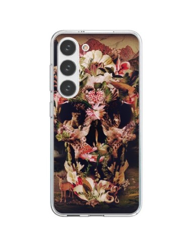 Coque Samsung Galaxy S23 5G Jungle Skull Tête de Mort - Ali Gulec