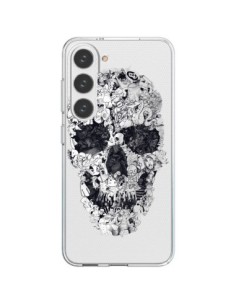 Coque Samsung Galaxy S23 5G Doodle Skull Dessin Tête de...