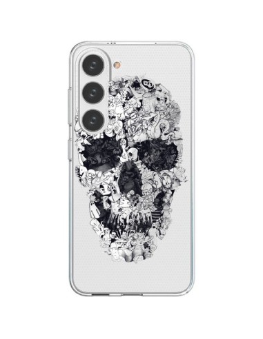 Cover Samsung Galaxy S23 5G Teschio Doodle Trasparente - Ali Gulec