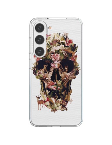 Coque Samsung Galaxy S23 5G Jungle Skull Tête de Mort Transparente - Ali Gulec