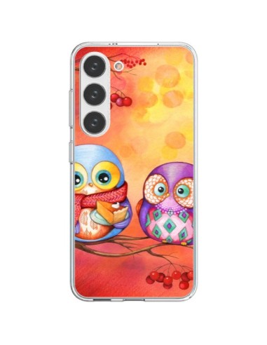 Coque Samsung Galaxy S23 5G Chouette Arbre - Annya Kai