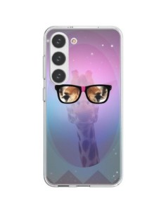 Samsung Galaxy S23 5G Case Giraffe Nerd with Glasses -...