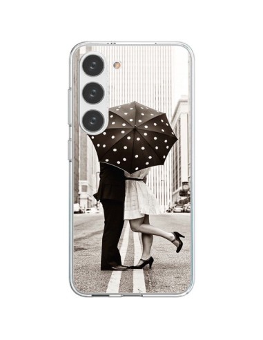 Coque Samsung Galaxy S23 5G Secret under Umbrella Amour Couple Love - Asano Yamazaki