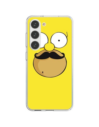 Coque Samsung Galaxy S23 5G Homer Movember Moustache Simpsons - Bertrand Carriere