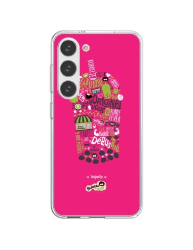 Coque Samsung Galaxy S23 5G Bubble Fever Original Flavour Rose - Bubble Fever