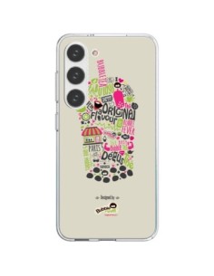 Cover Samsung Galaxy S23 5G Bubble Fever Originale Beige...