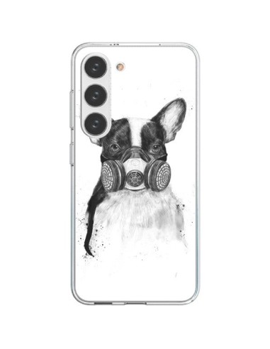 Coque Samsung Galaxy S23 5G Tagueur Bulldog Dog Chien Big City Life - Balazs Solti