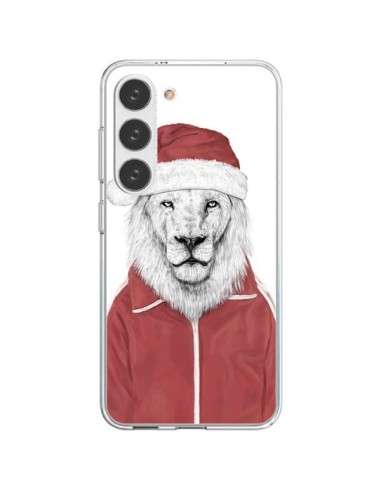 Coque Samsung Galaxy S23 5G Santa Lion Père Noel - Balazs Solti
