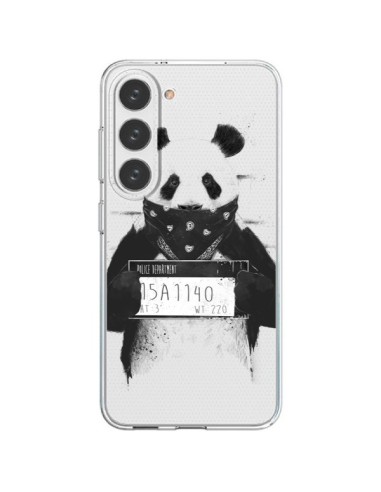 Cover Samsung Galaxy S23 5G Panda Cattivo Trasparente - Balazs Solti