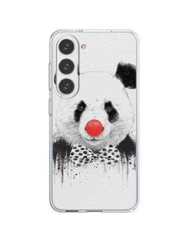 Samsung Galaxy S23 5G Case Clown Panda Clear - Balazs Solti