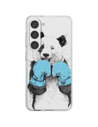 Coque Samsung Galaxy S23 5G Winner Panda Gagnant Transparente - Balazs Solti