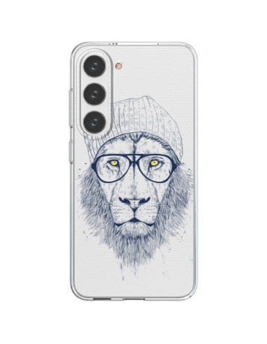 Cover Samsung Galaxy S23 5G Cool Leone Swag Occhiali Trasparente - Balazs Solti
