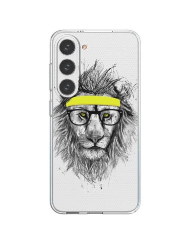 Cover Samsung Galaxy S23 5G Hipster Leone Trasparente - Balazs Solti