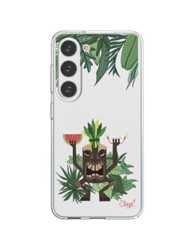 Coque Samsung Galaxy S23 5G Tiki Thailande Jungle Bois Transparente - Chapo