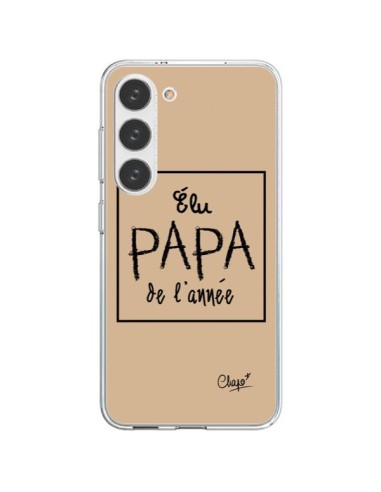 Cover Samsung Galaxy S23 5G Eletto Papà dell'Anno Beige - Chapo