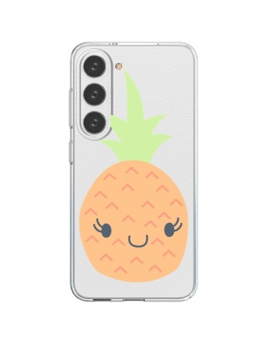Cover Samsung Galaxy S23 5G Ananas Pineapple Fruit Trasparente - Claudia Ramos