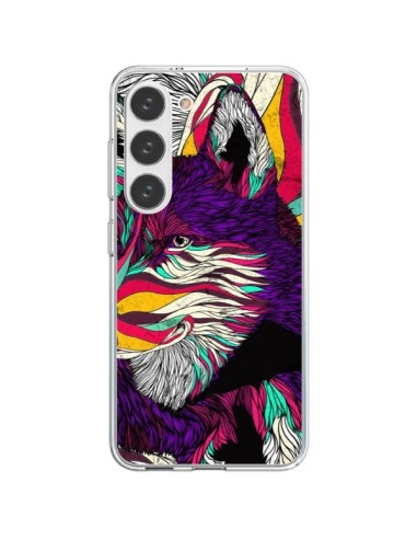 Coque Samsung Galaxy S23 5G Color Husky Chien Loup - Danny Ivan