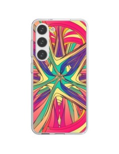 Coque Samsung Galaxy S23 5G Veins Veines Azteque Vagues -...