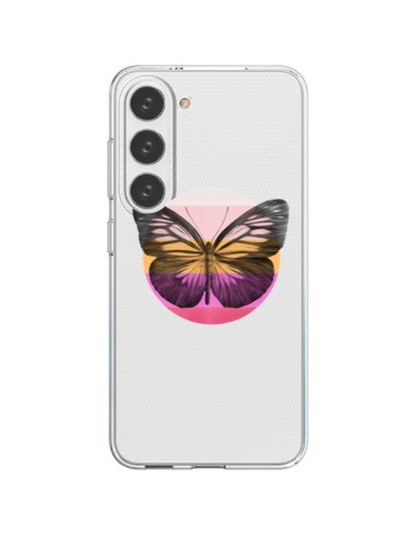 Cover Samsung Galaxy S23 5G Farfalla Trasparente - Eric Fan