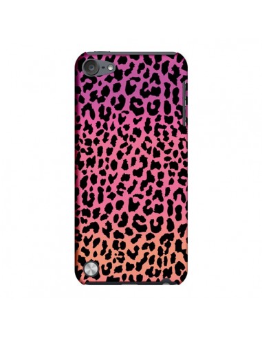 Coque Leopard Hot Rose Corail pour iPod Touch 5 - Mary Nesrala