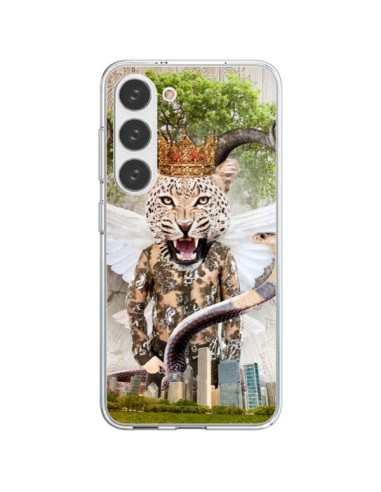 Coque Samsung Galaxy S23 5G Hear Me Roar Leopard - Eleaxart