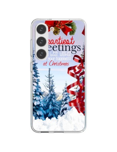 Cover Samsung Galaxy S23 5G Auguri Buon Natale - Eleaxart