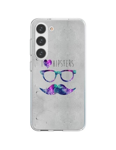 Coque Samsung Galaxy S23 5G I Love Hipsters - Eleaxart