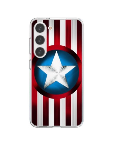 Coque Samsung Galaxy S23 5G Captain America Great Defender - Eleaxart