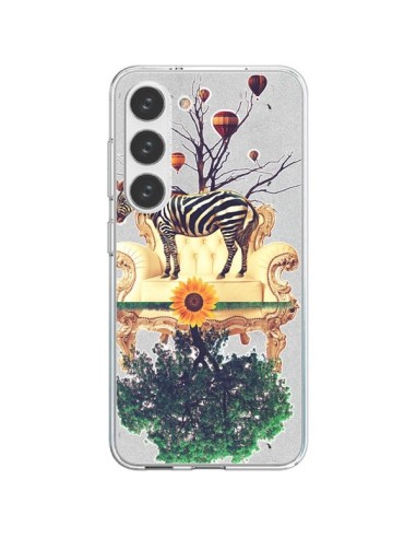 Coque Samsung Galaxy S23 5G Zebre The World - Eleaxart