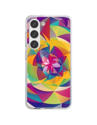 Coque Samsung Galaxy S23 5G Acid Blossom Fleur - Eleaxart