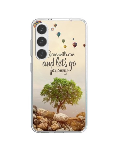 Coque Samsung Galaxy S23 5G Let's Go Far Away Ballons - Eleaxart