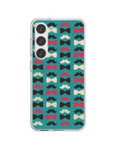 Samsung Galaxy S23 5G Case Hipster Moustache Bow Tie -...