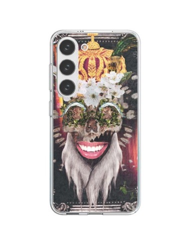 Coque Samsung Galaxy S23 5G My Best Costume Roi King Monkey Singe Couronne - Eleaxart