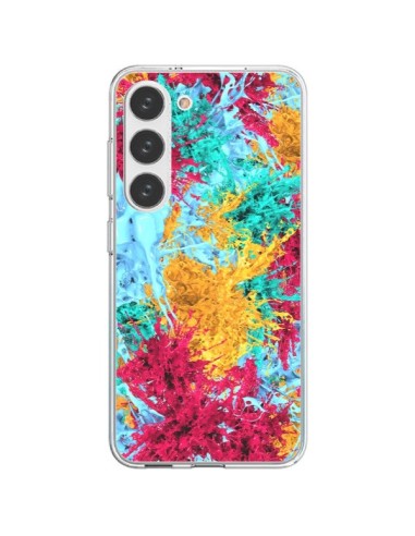 Coque Samsung Galaxy S23 5G Splashes Peintures - Eleaxart