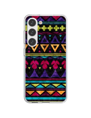 Coque Samsung Galaxy S23 5G Triangles Pattern Azteque - Eleaxart