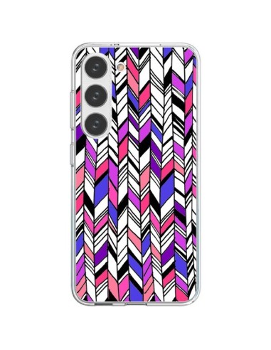 Coque Samsung Galaxy S23 5G Graphic Azteque Rose Violet -  Léa Clément