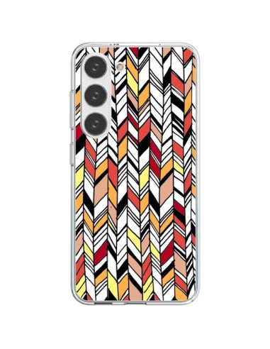 Coque Samsung Galaxy S23 5G Graphic Azteque Rouge Orange -  Léa Clément