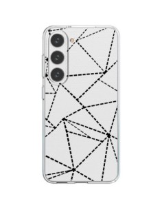Samsung Galaxy S23 5G Case Lines Points Abstract Black...