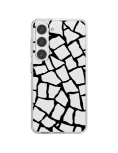 Coque Samsung Galaxy S23 5G Girafe Mosaïque Noir...
