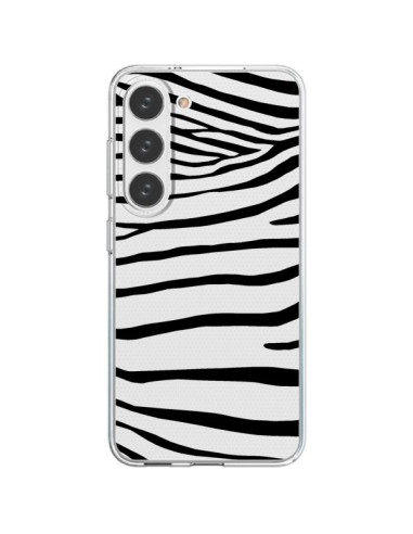 Coque Samsung Galaxy S23 5G Zebre Zebra Noir Transparente - Project M